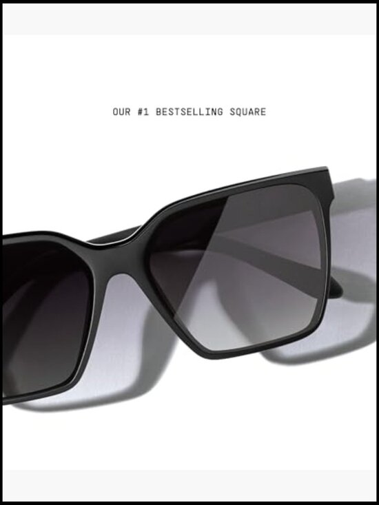 Oversized Square Sunglasses with UV Protected Lenses